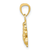 14k Polished Bee Pendant-C3462