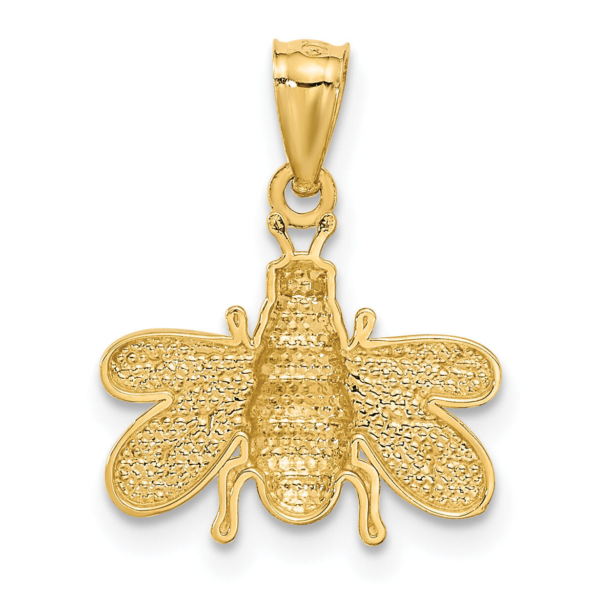 14k Polished Bee Pendant-C3462