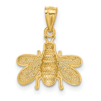 14k Polished Bee Pendant-C3462
