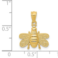 14k Polished Bee Pendant-C3462