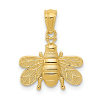 14k Polished Bee Pendant-C3462