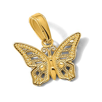 14k Cut-Out Butterfly Pendant-C3471
