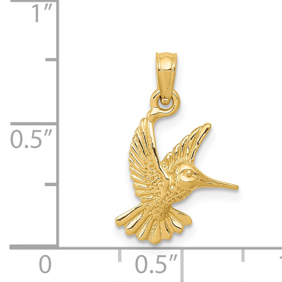 14k Hummingbird Pendant-C3472
