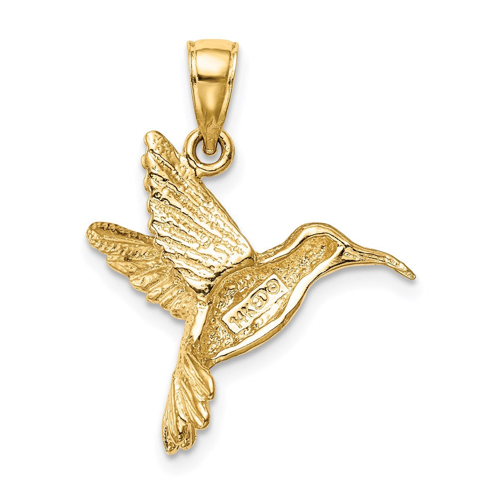 14k Hummingbird Pendant-C3476