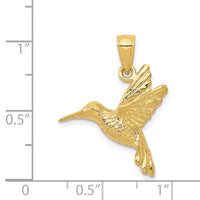 14k Hummingbird Pendant-C3476