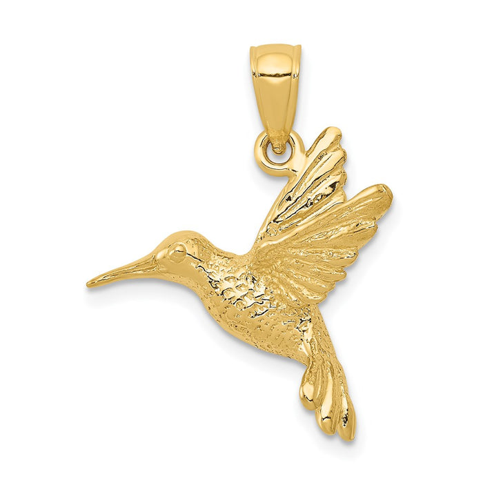 14k Hummingbird Pendant-C3476