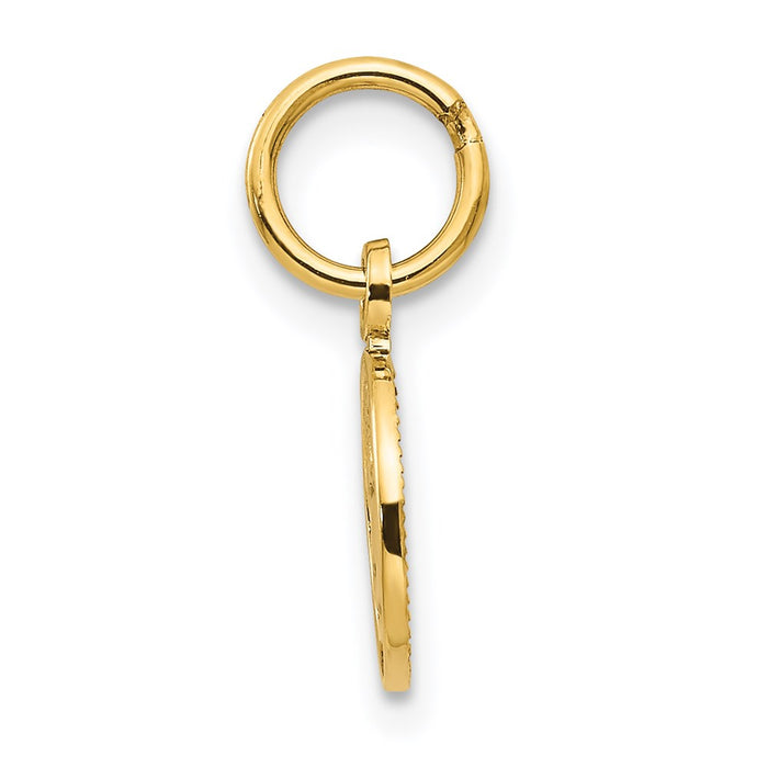 14k Small Polished Angel Charm-C349