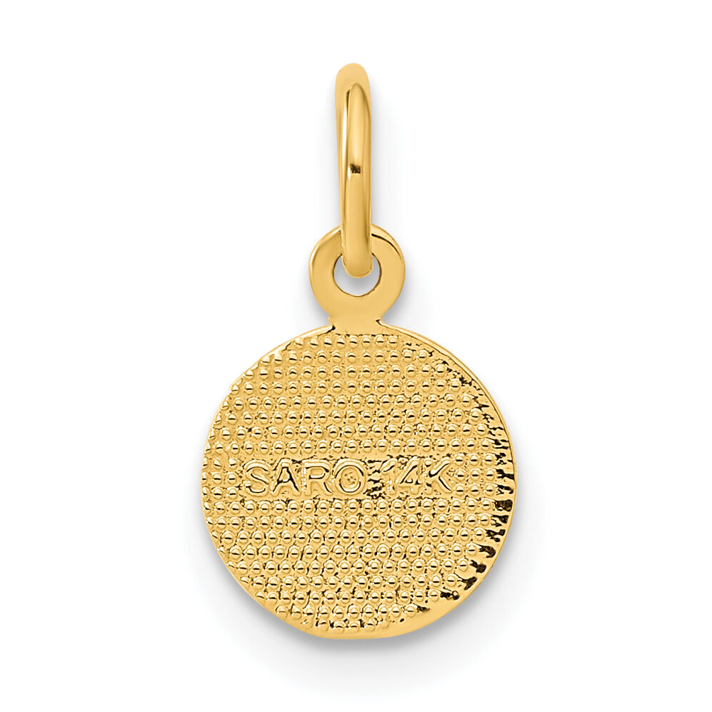 14k Small Polished Angel Charm-C349