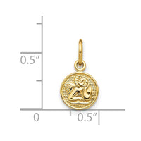 14k Small Polished Angel Charm-C349