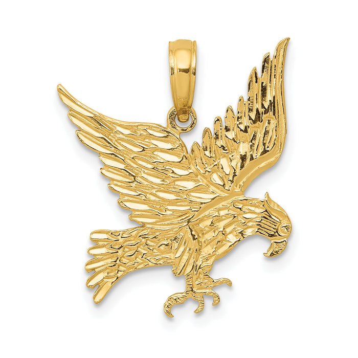 14k Eagle Pendant-C3491