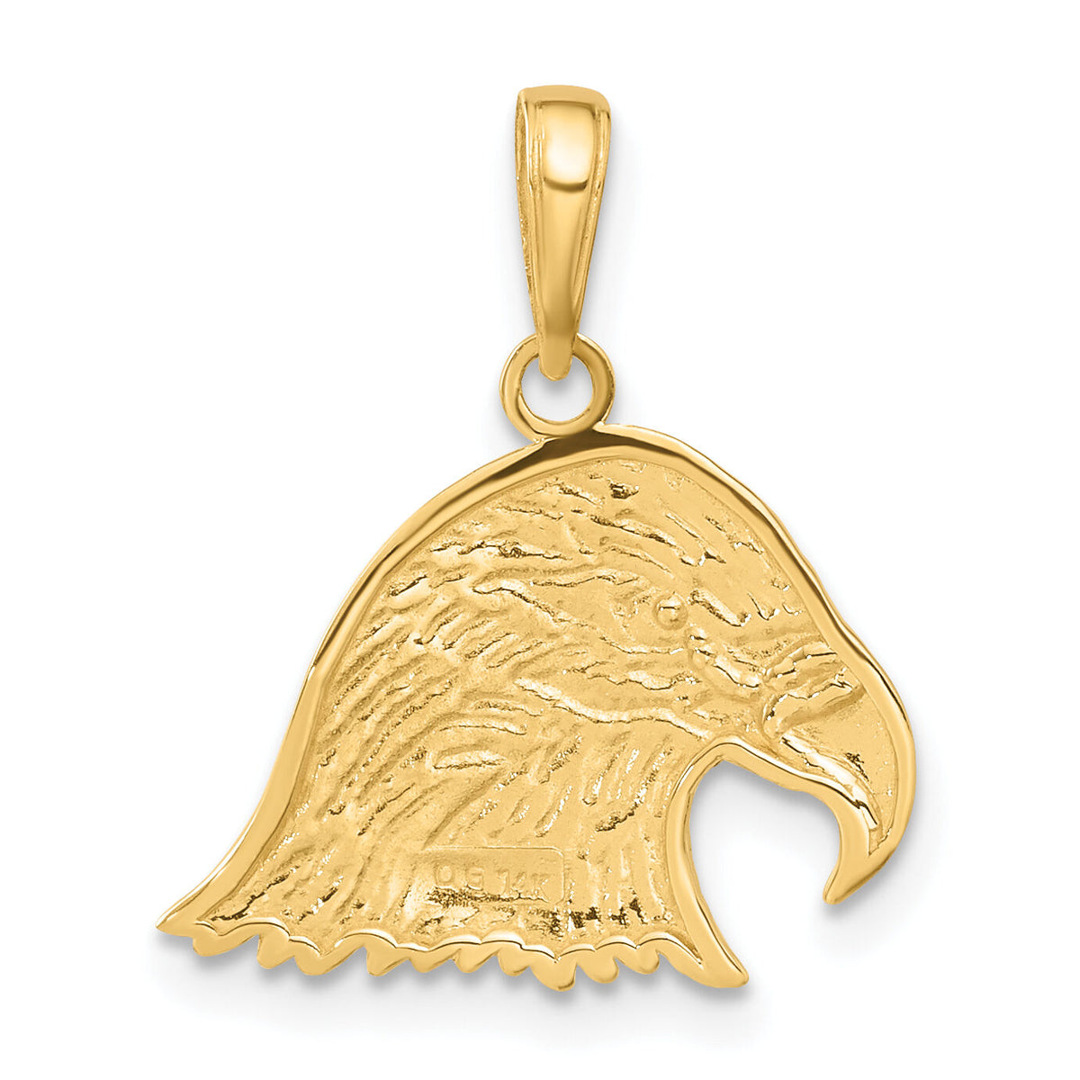 14k Eagle Head Pendant-C3492