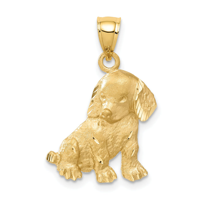14k Dog Charm-C35
