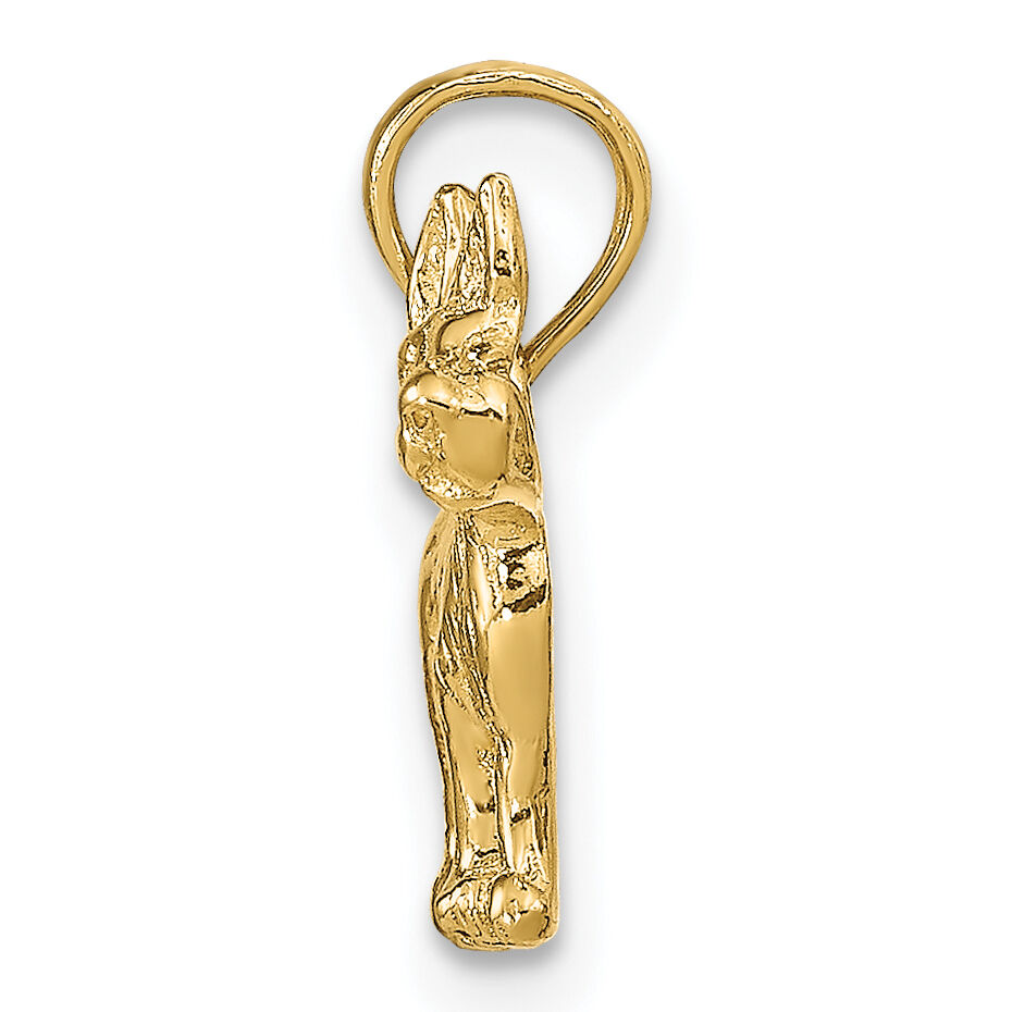 14k Terrier Dog Pendant-C3507