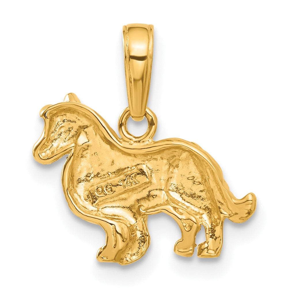 14k Collie Dog Pendant-C3508