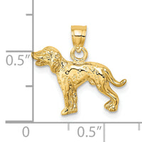 14k Dalmatian Dog Charm-C3510