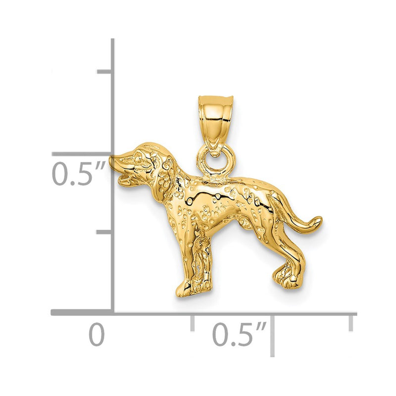 14k Dalmatian Dog Charm-C3510