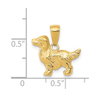 14k Springer Spaniel Dog Pendant-C3512