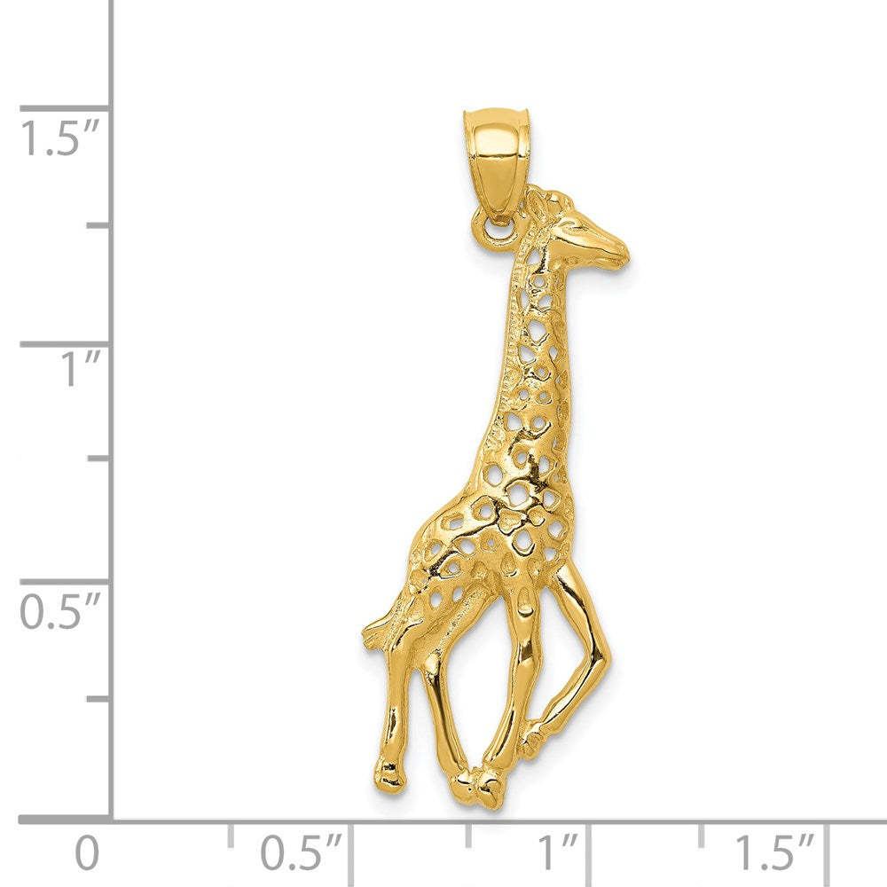 14k Giraffe Pendant-C3530