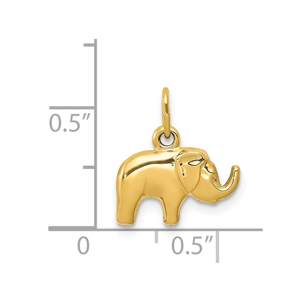 14k Elephant Charm-C3531