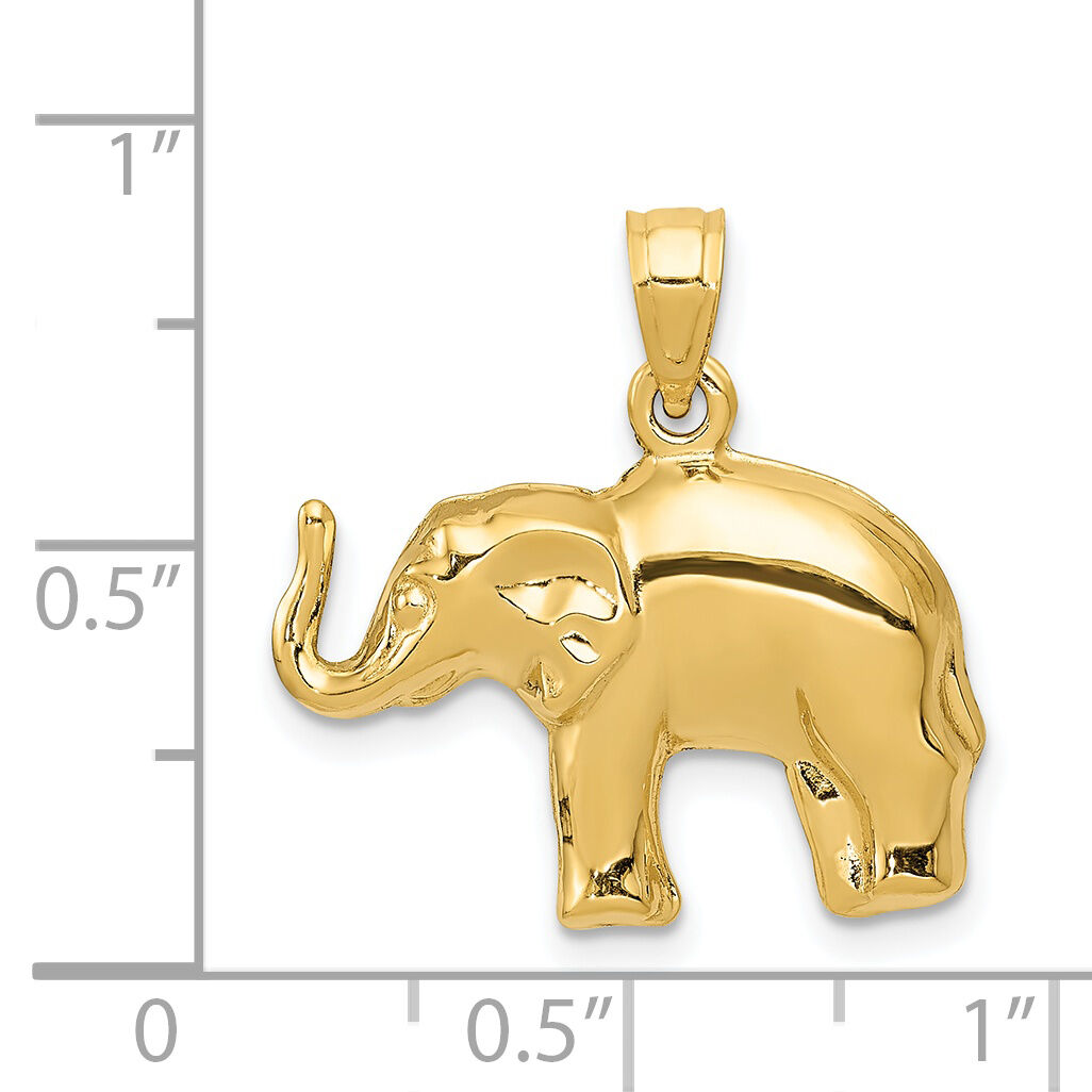 14k Elephant Pendant-C3534