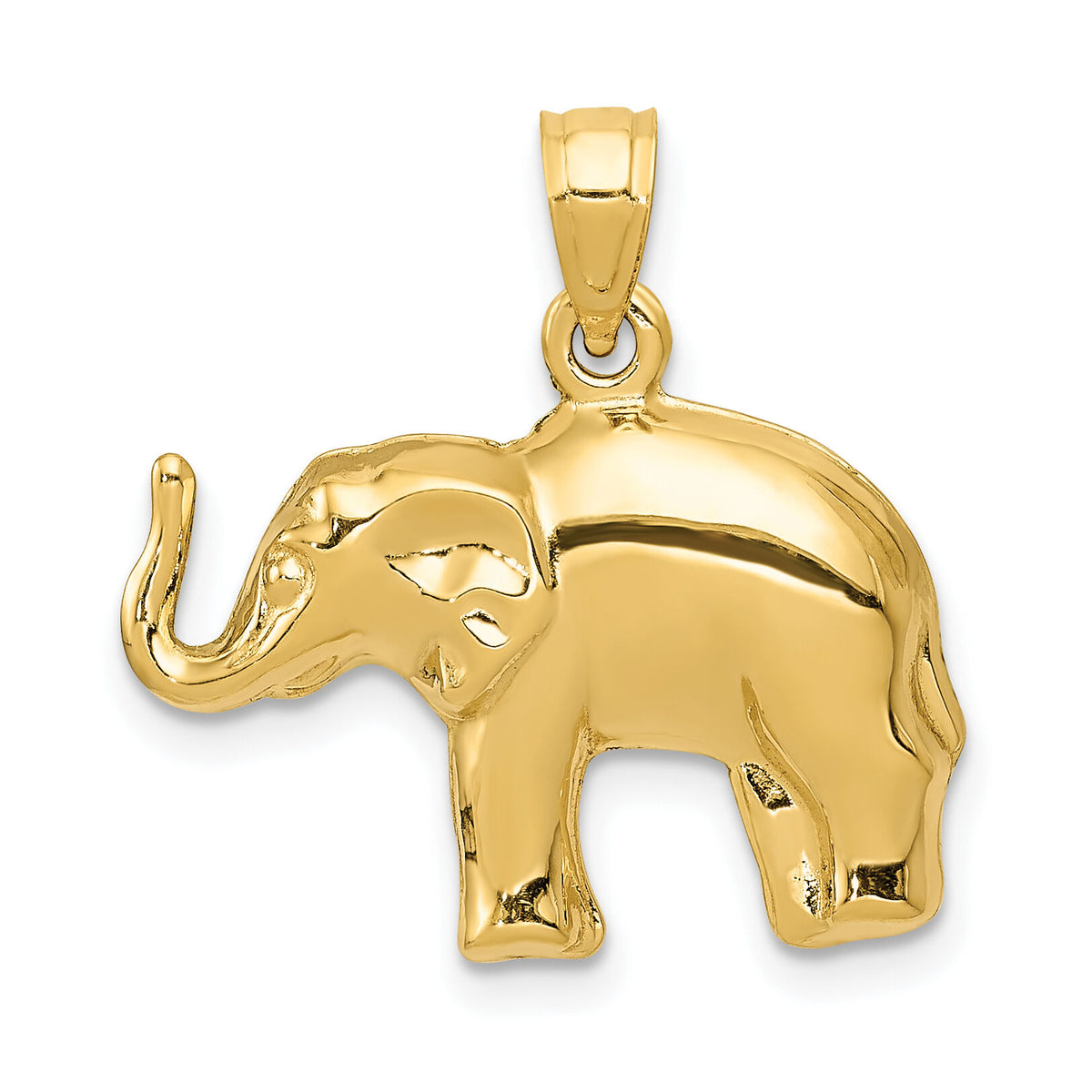 14k Elephant Pendant-C3534