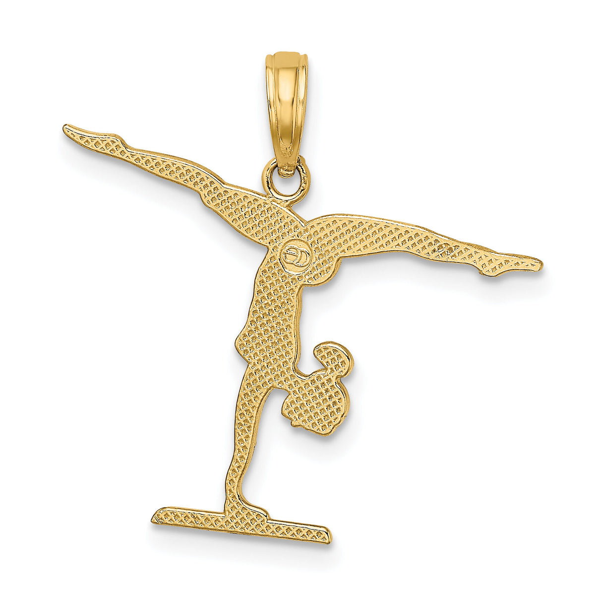 14k Gymnastics Floor Charm-C3537