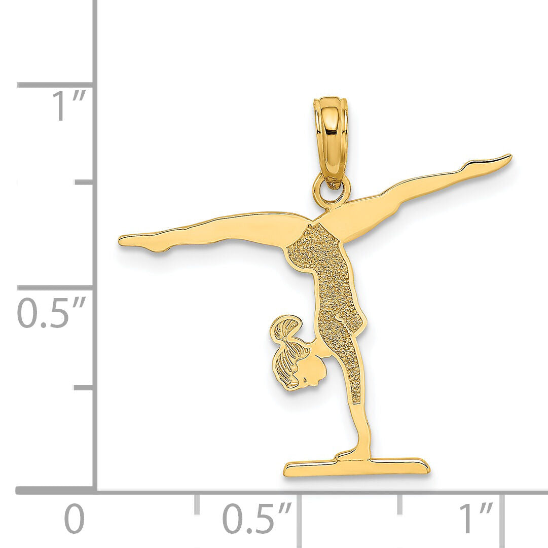 14k Gymnastics Floor Charm-C3537