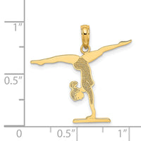 14k Gymnastics Floor Charm-C3537