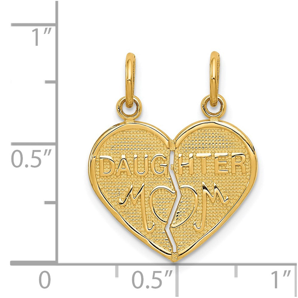 14k Break-apart MOM-DAUGHTER Charm-C353A