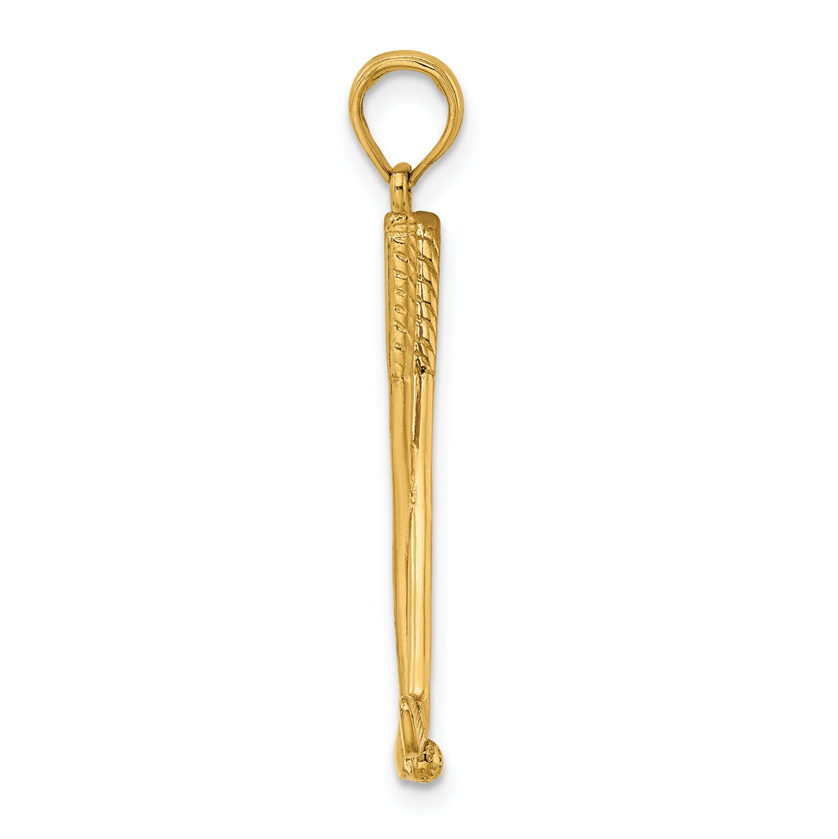 14k 3-D Double Golf Clubs with Ball Charm-C3546