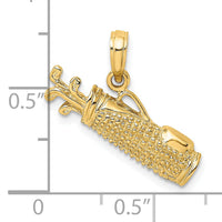 14k Golf Bag Charm-C3548