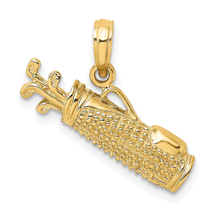 14k Golf Bag Charm-C3548