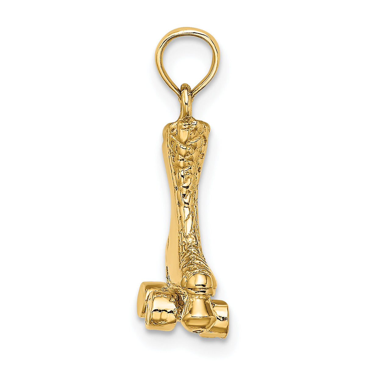 14k 3-D Roller Skate Charm-C3550