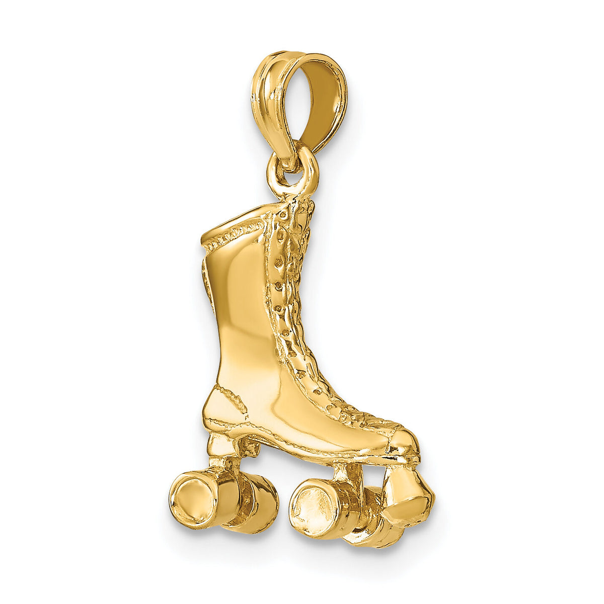 14k 3-D Roller Skate Charm-C3550