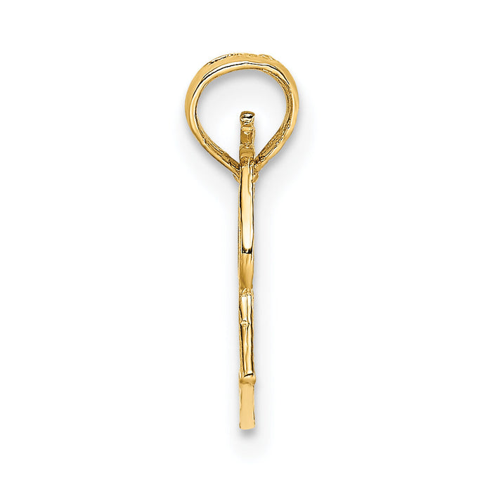 14k Megaphone with Handle Charm-C3551