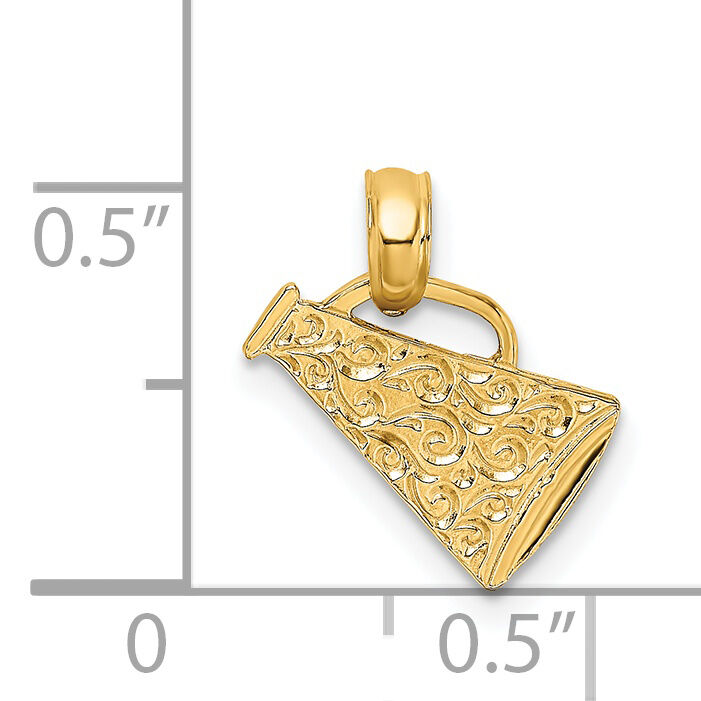 14k Megaphone with Handle Charm-C3551