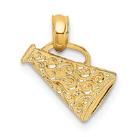 14k Megaphone with Handle Charm-C3551