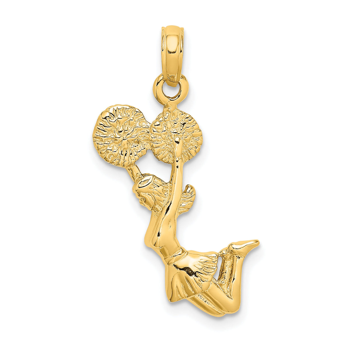14k 3-D Jumping Cheerleader Charm-C3554