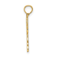 14k Cheerleader Jumping with Pom-Pom's Charm-C3556