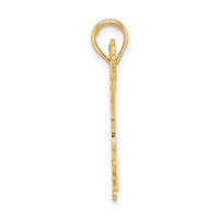 14k Cheerleader Jumping with Pom-Poms Charm-C3558