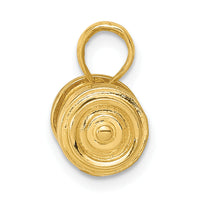 14k 3-D Single Barbell Pendant-C3562