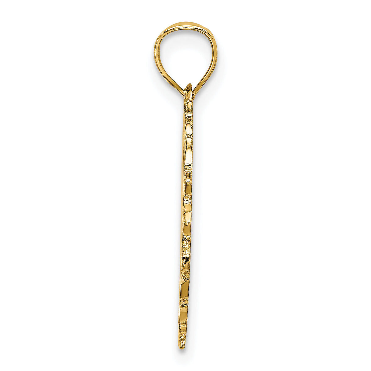14k Dart Board and Darts in Leaf Design Charm-C3570