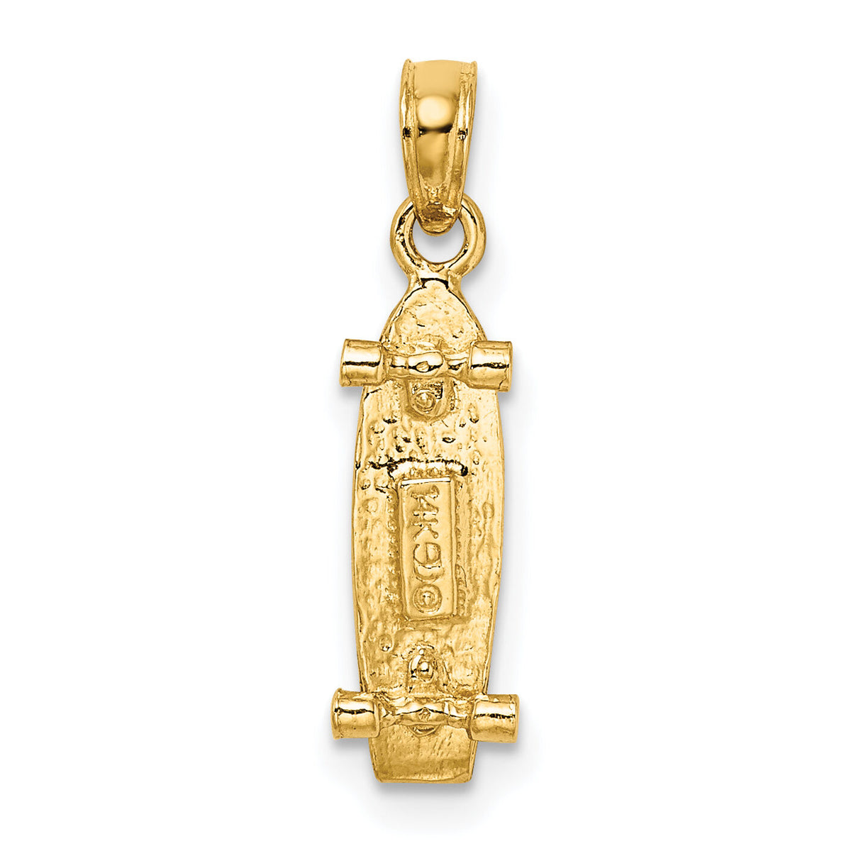 14k 3-D Skate Board Charm-C3571