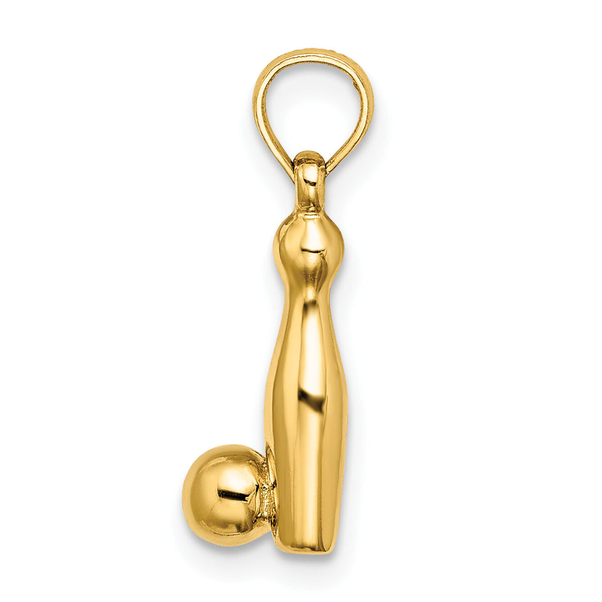 14k 3-D Bowling Pin and Ball Charm-C3575