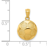 14k Soccer Ball Pendant-C3579
