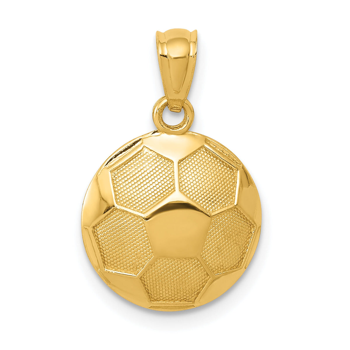 14k Soccer Ball Pendant-C3579