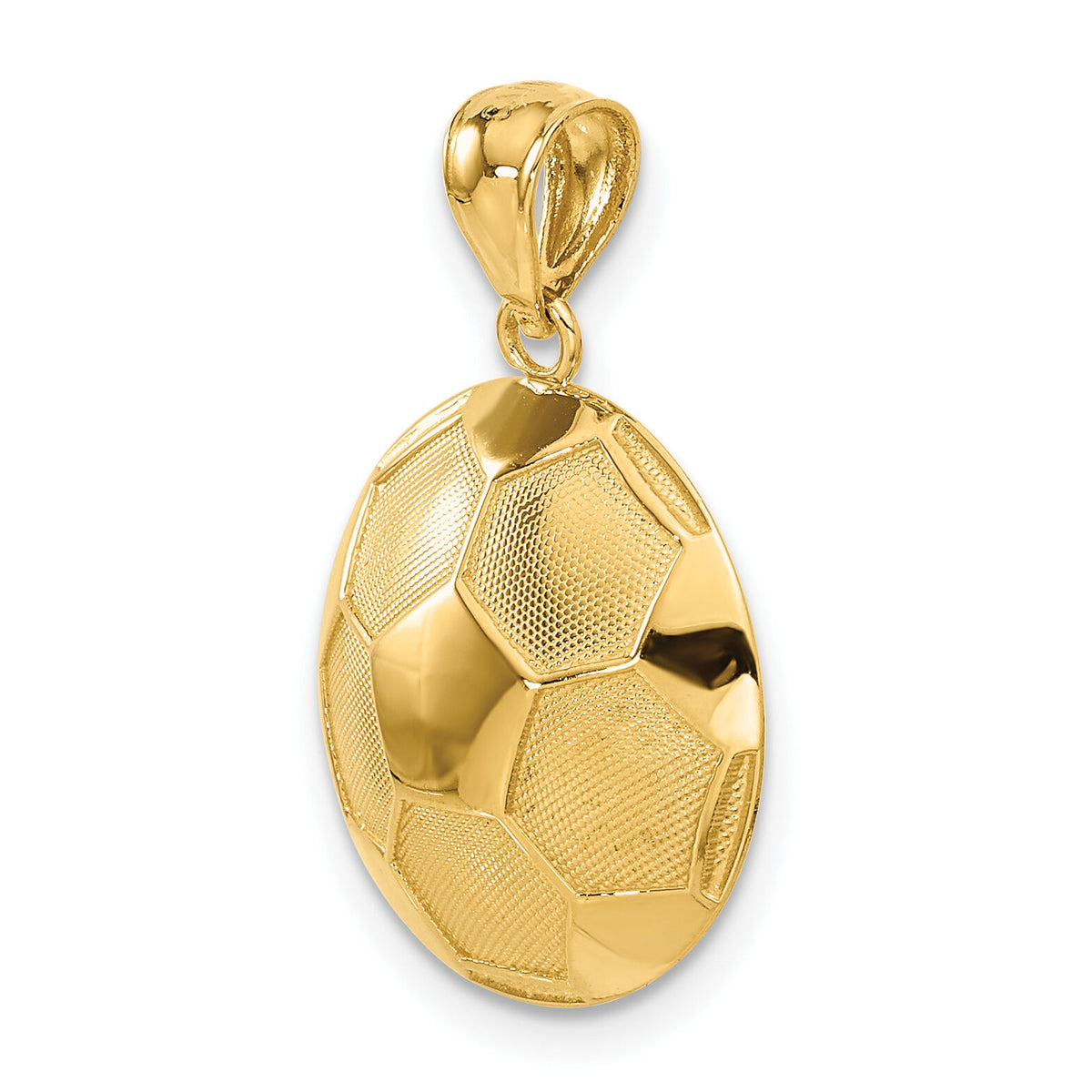 14k Soccer Ball Pendant-C3580