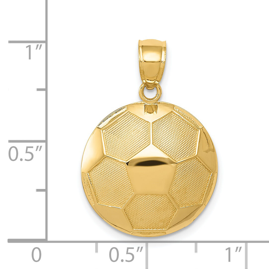14k Soccer Ball Pendant-C3580