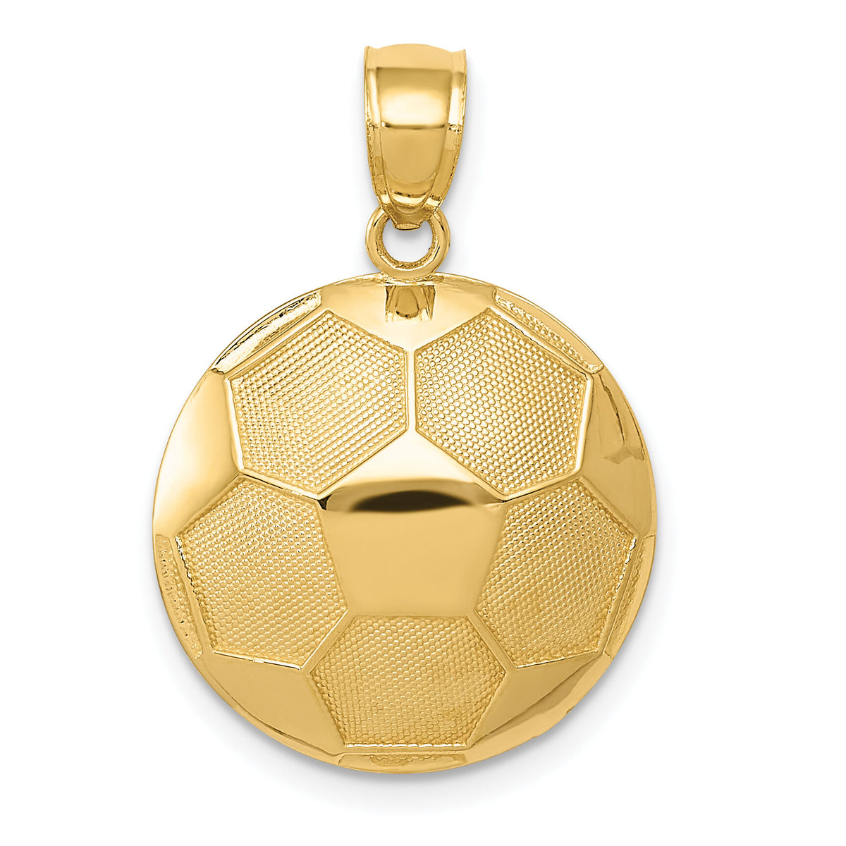 14k Soccer Ball Pendant-C3580