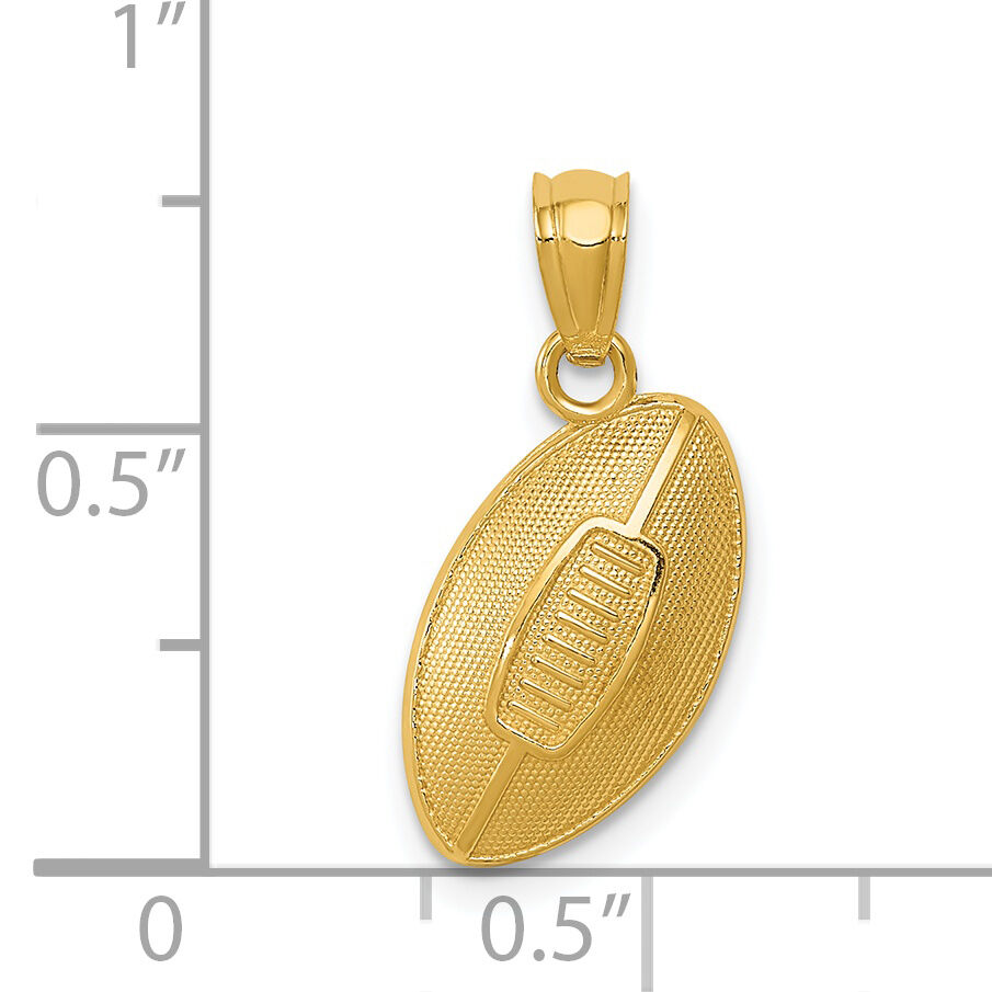 14k Football Pendant-C3582